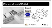 Đầu đỡ thanh truyền GP-40E1 - dau-do-thanh-truyen-placon-mount-track-mount-GP-40e1-gp-k